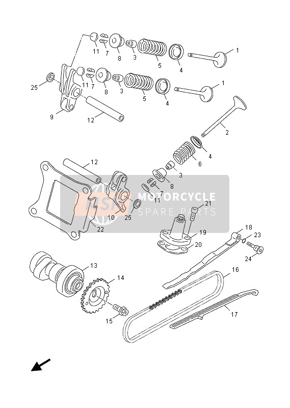 Yamaha YN50F 2013 Valve for a 2013 Yamaha YN50F